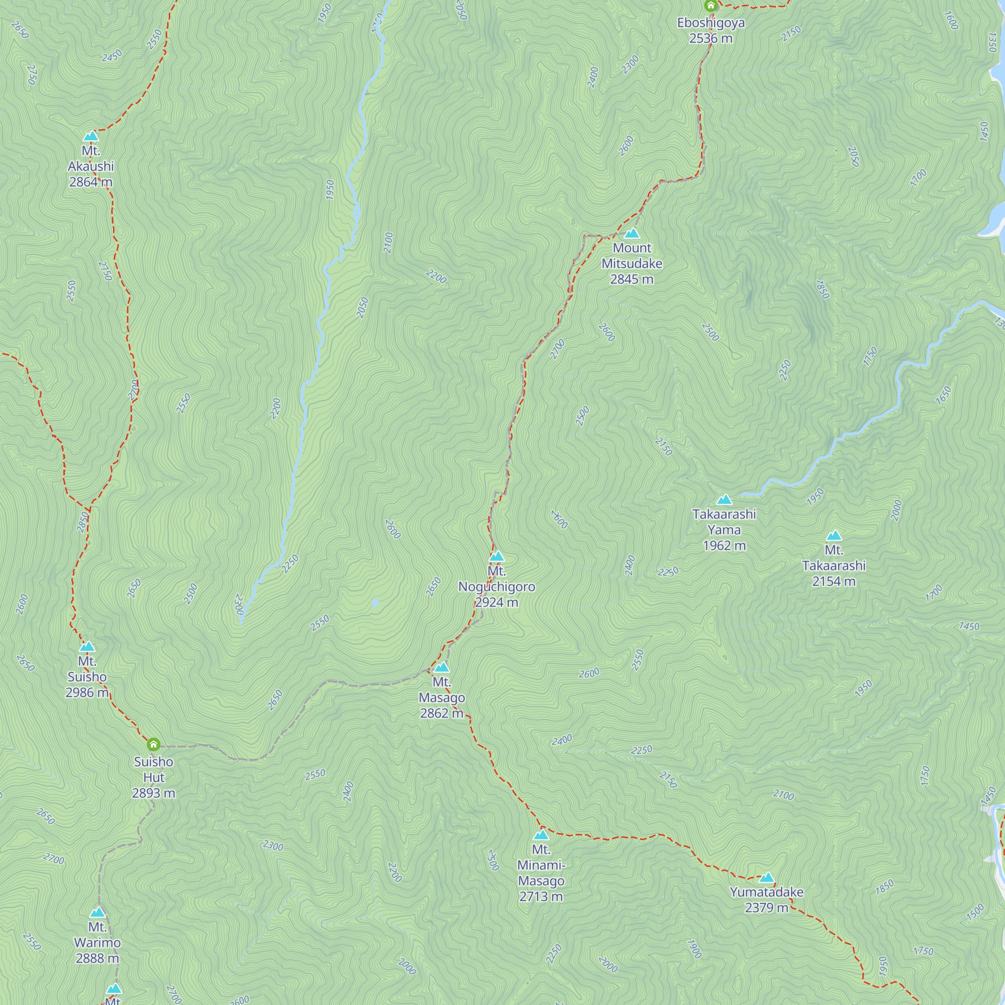 Noguchi Gorō Koya map