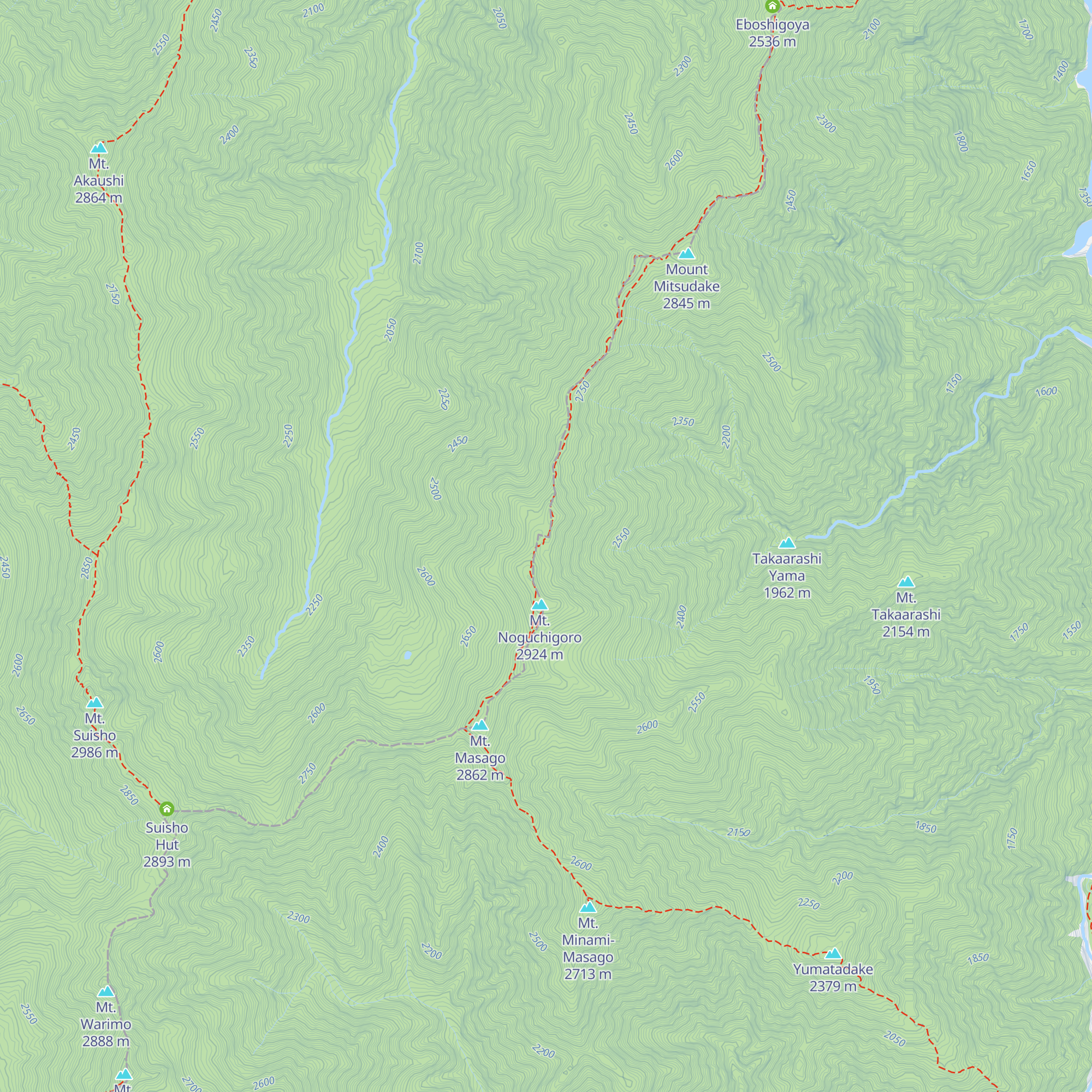 Noguchi Gorō Koya map