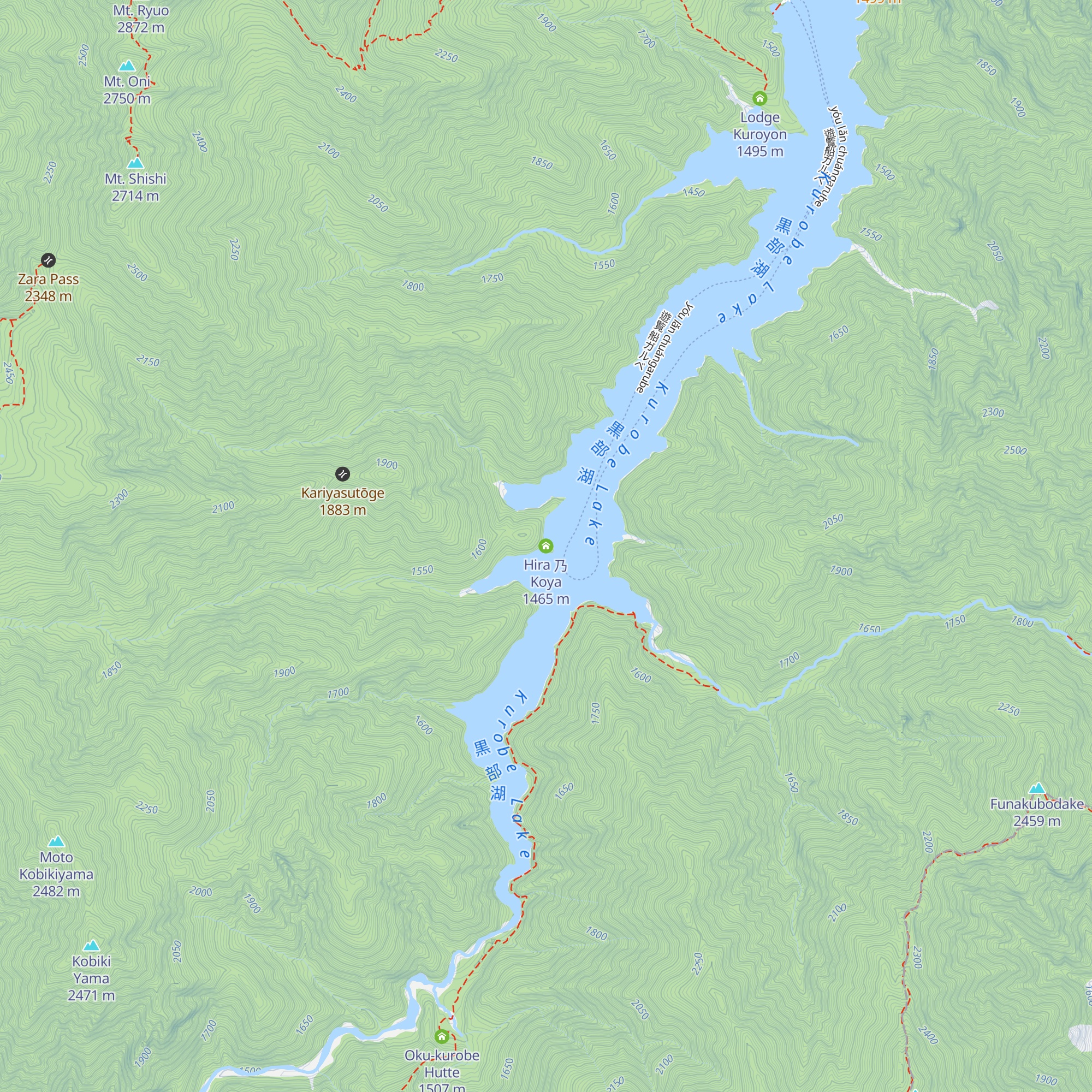 Hira 乃 Koya map