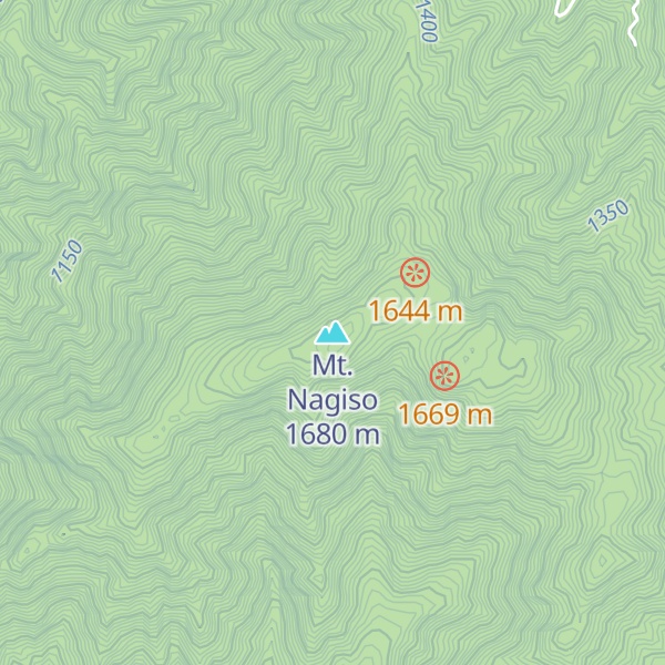 Map of Mt. Nagiso