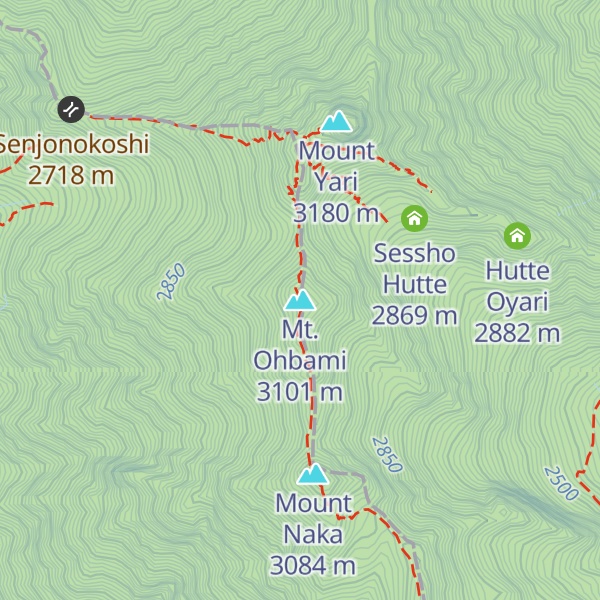 Map of Mt. Ohbami