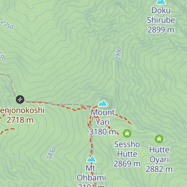 Map of Mount Koyari