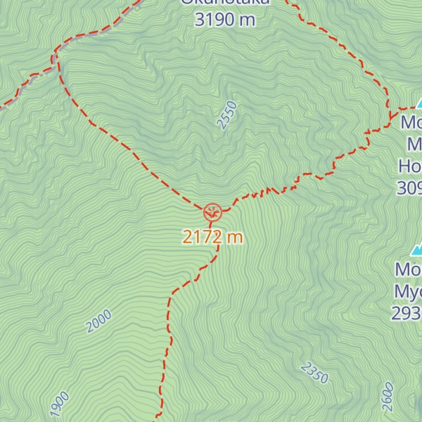 Map of Dakesawa Hut
