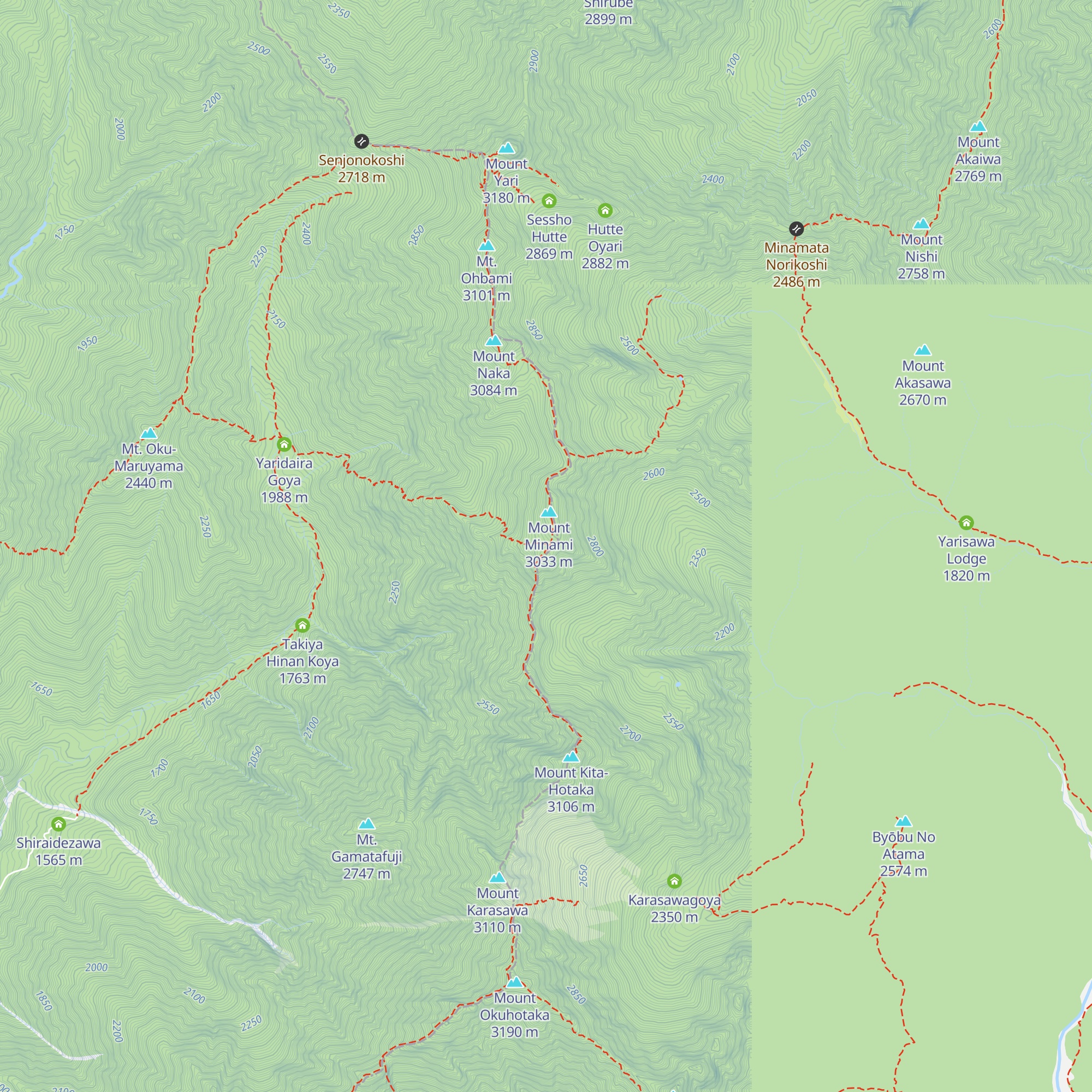 Minamidakegoya map