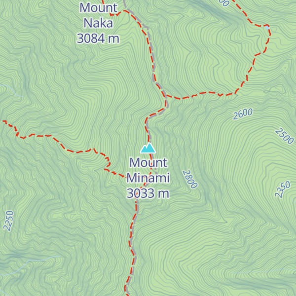 Map of Mount Minami