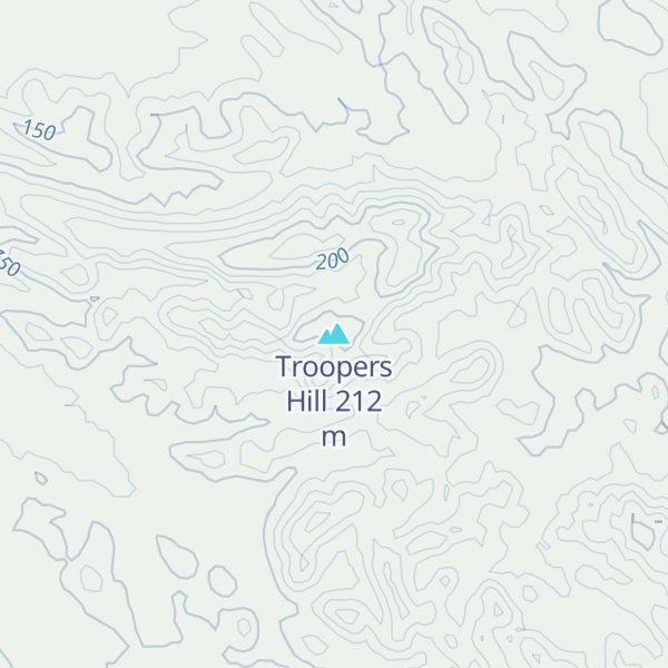 Map of Troopers Hill