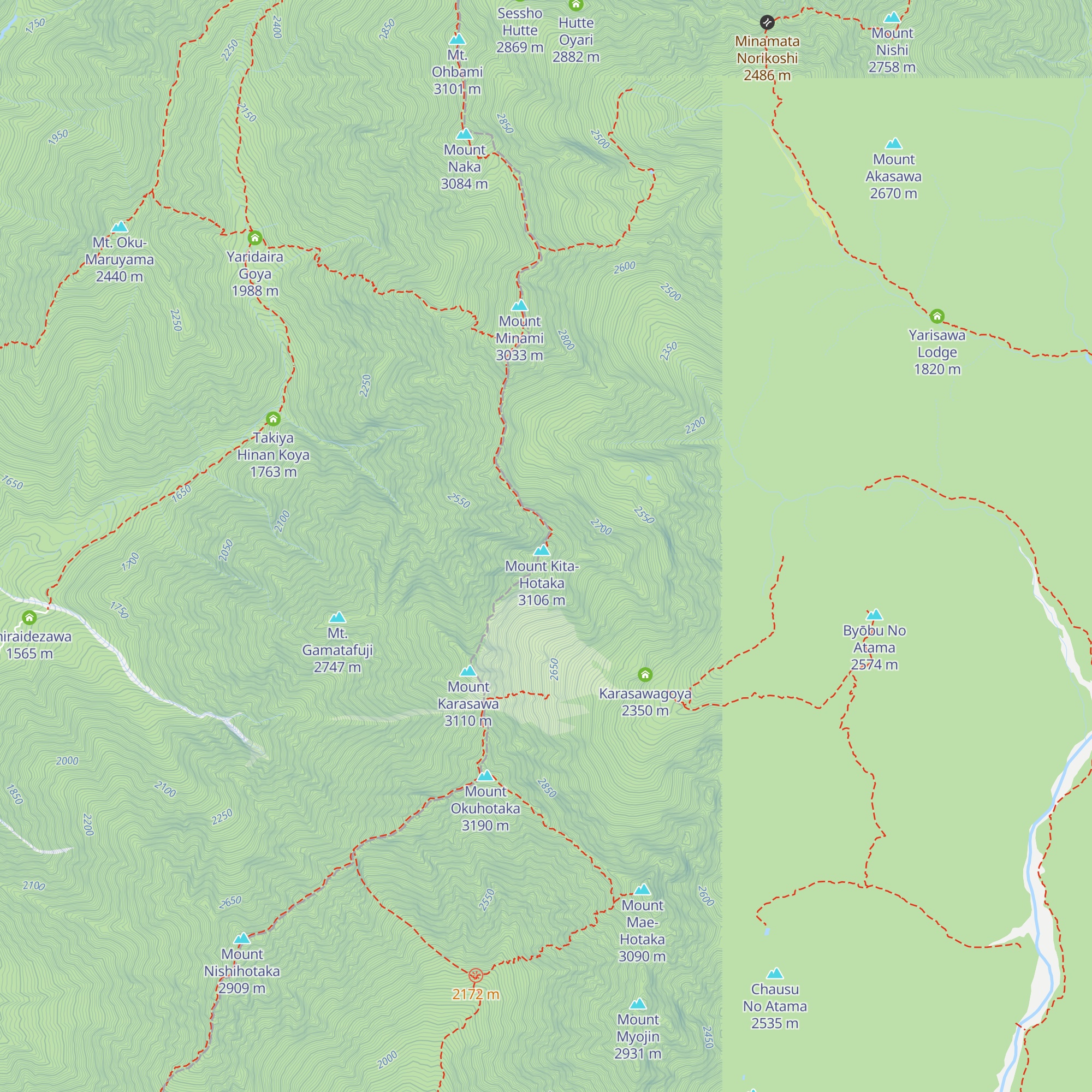 Kitahodaka map