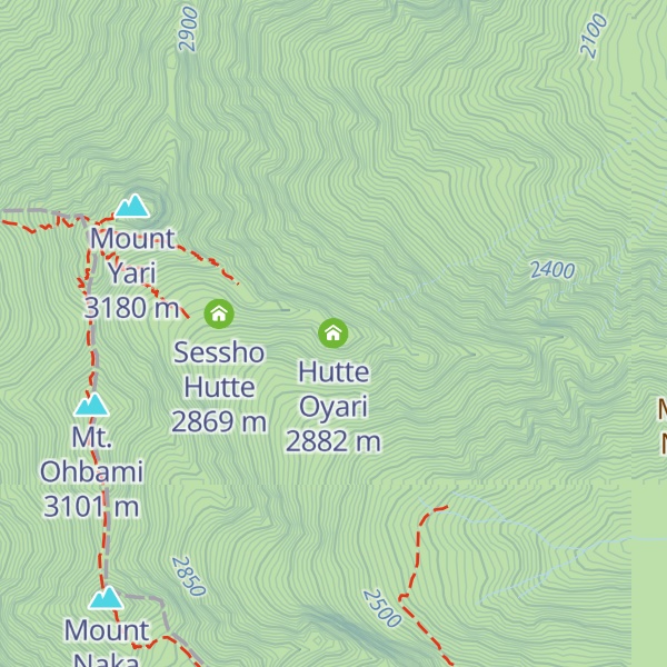 Map of Hutte Oyari