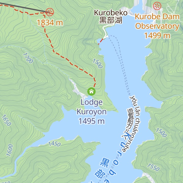 Map of Lodge Kuroyon