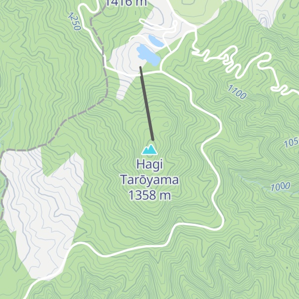 Map of Hagi Tarōyama