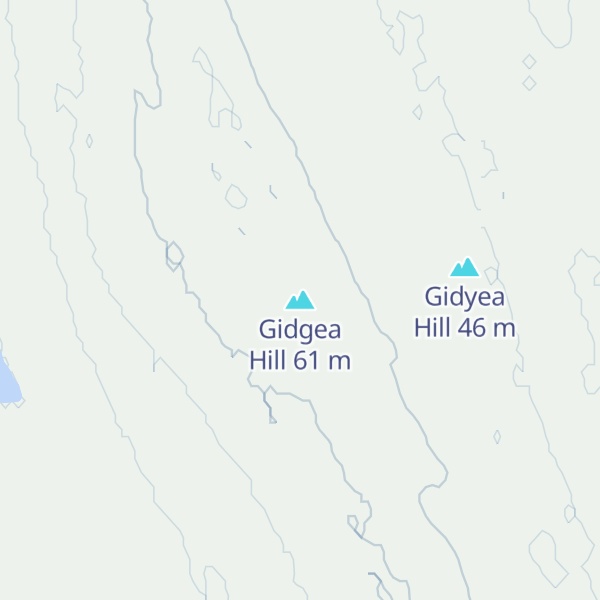 Map of Gidgea Hill