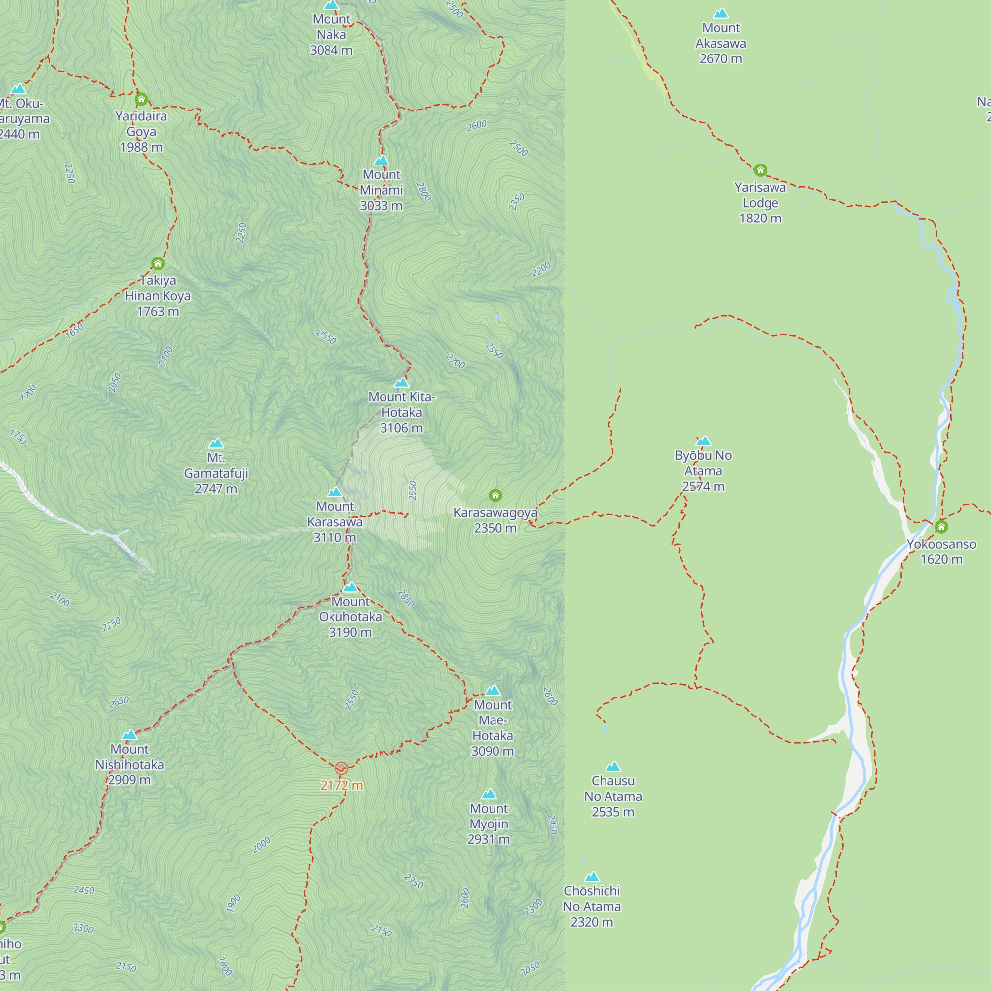 Karasawagoya map