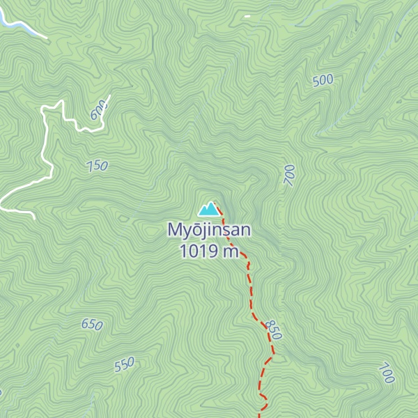 Map of Myōjinsan