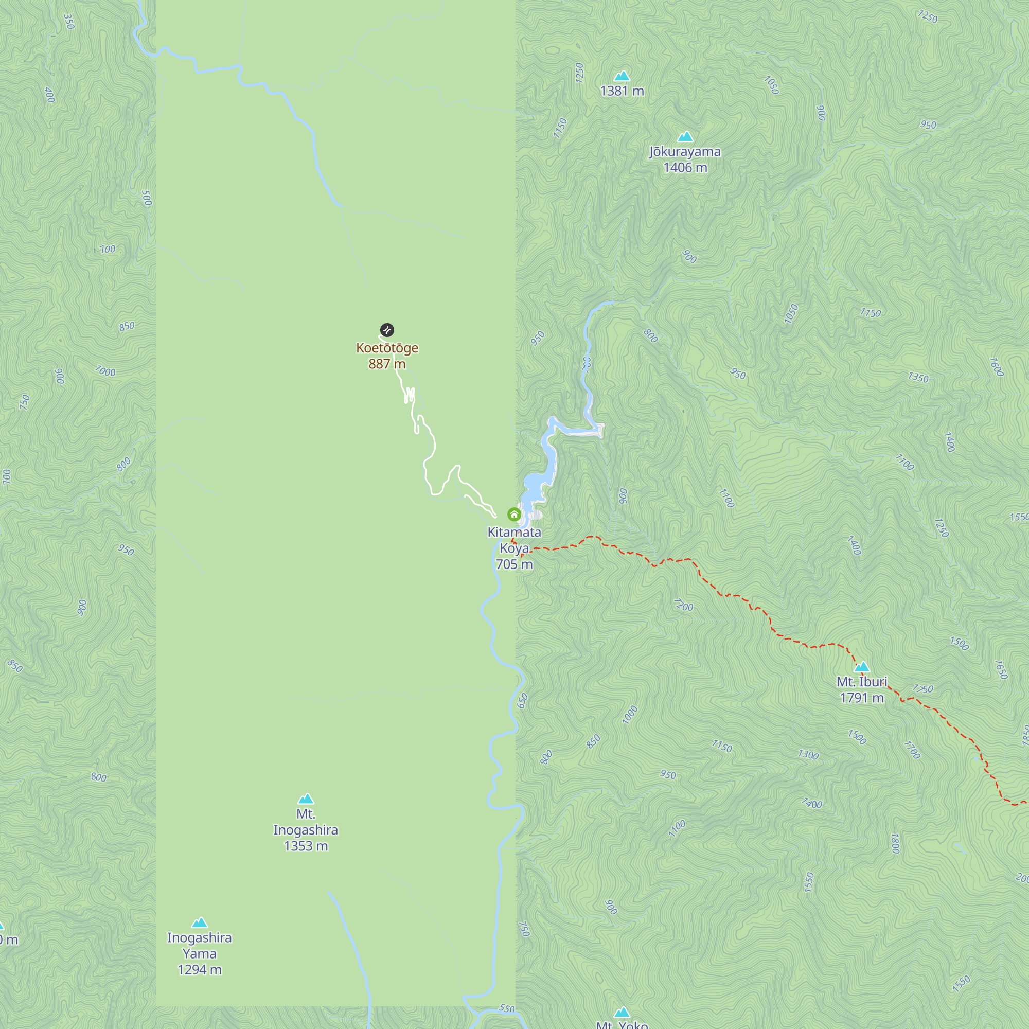Kitamata Koya map