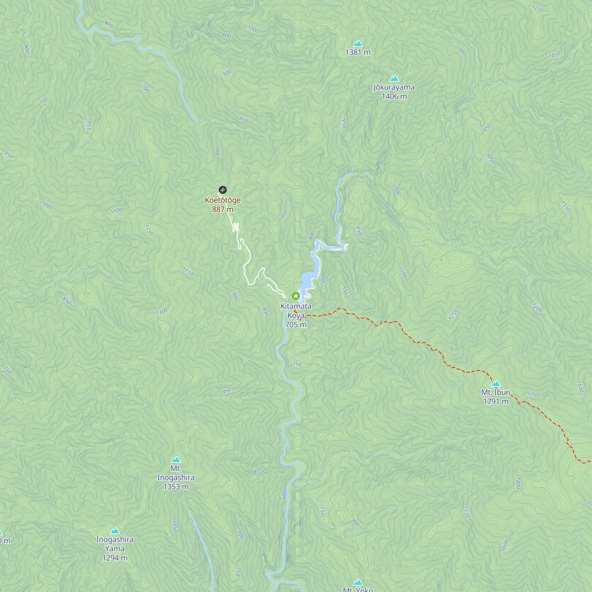 Kitamata Koya map