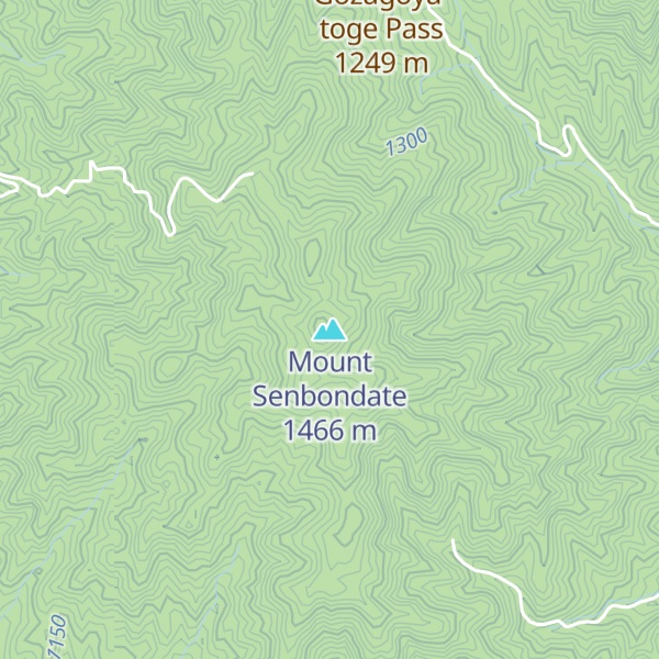 Map of Mount Senbondate