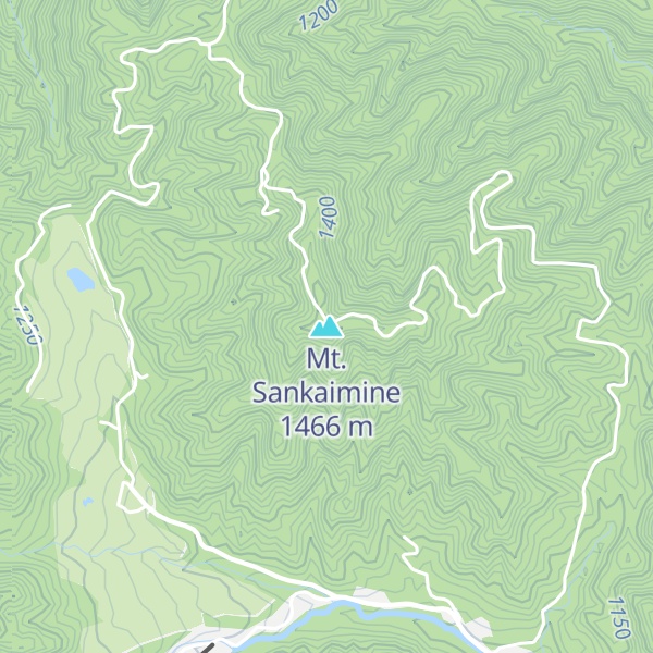 Map of Mt. Sankaimine