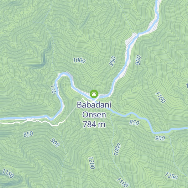 Map of Babadani Onsen