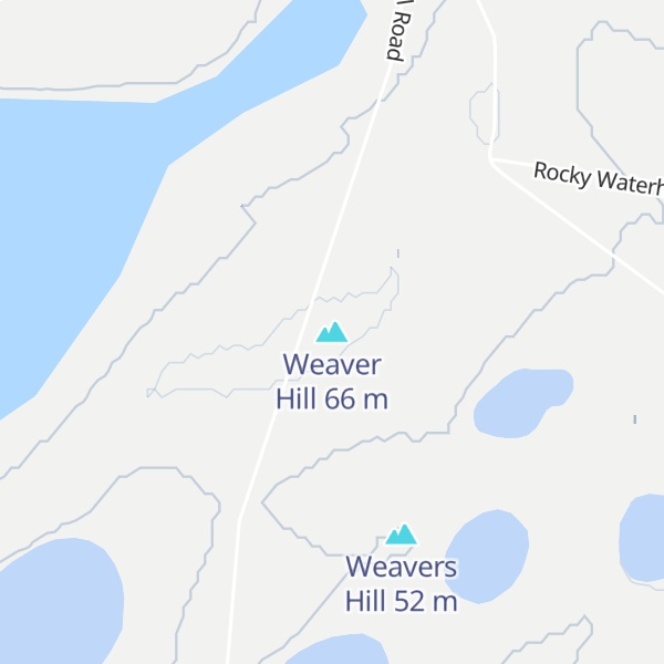 Map of Weaver Hill
