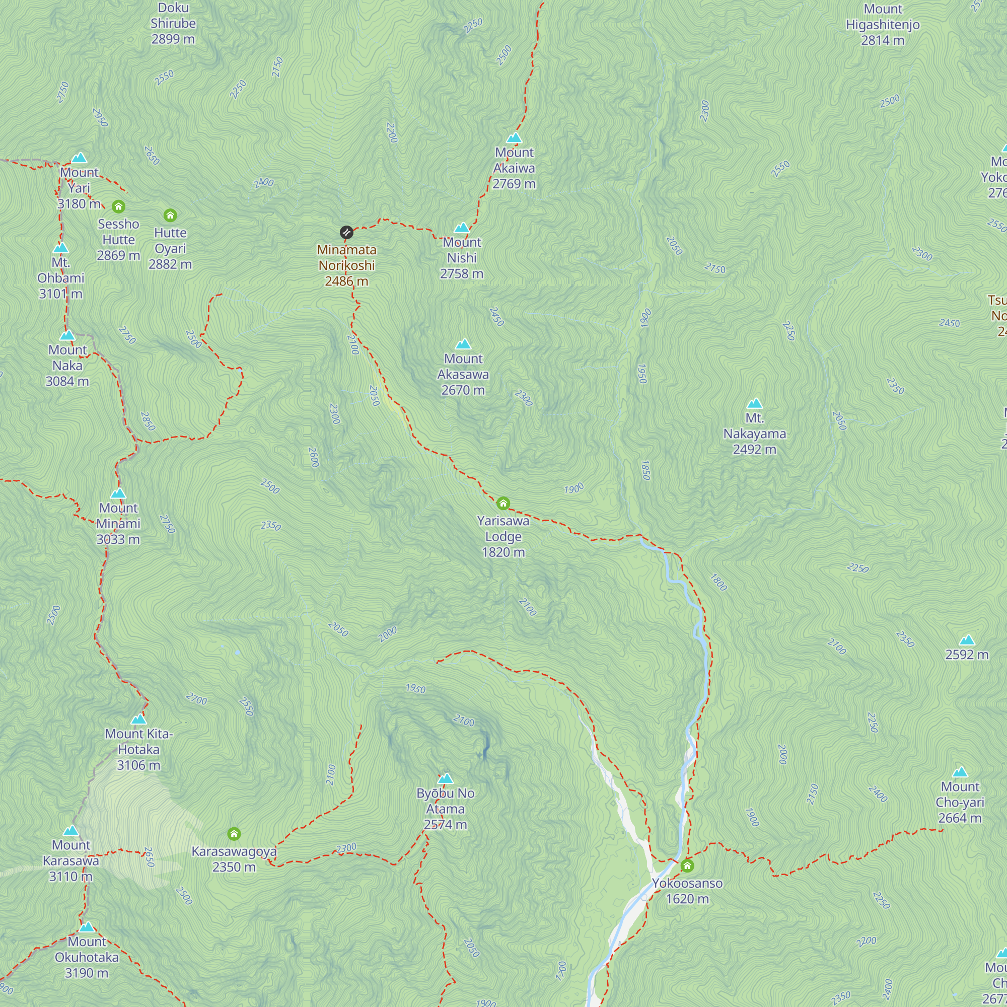 Yarisawa Lodge map