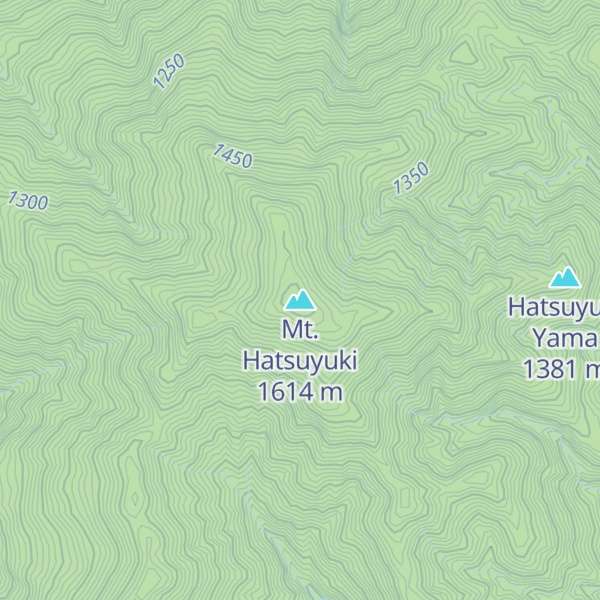 Map of Mt. Hatsuyuki