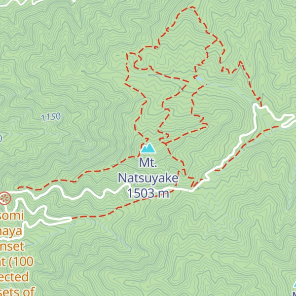 Map of Mt. Natsuyake