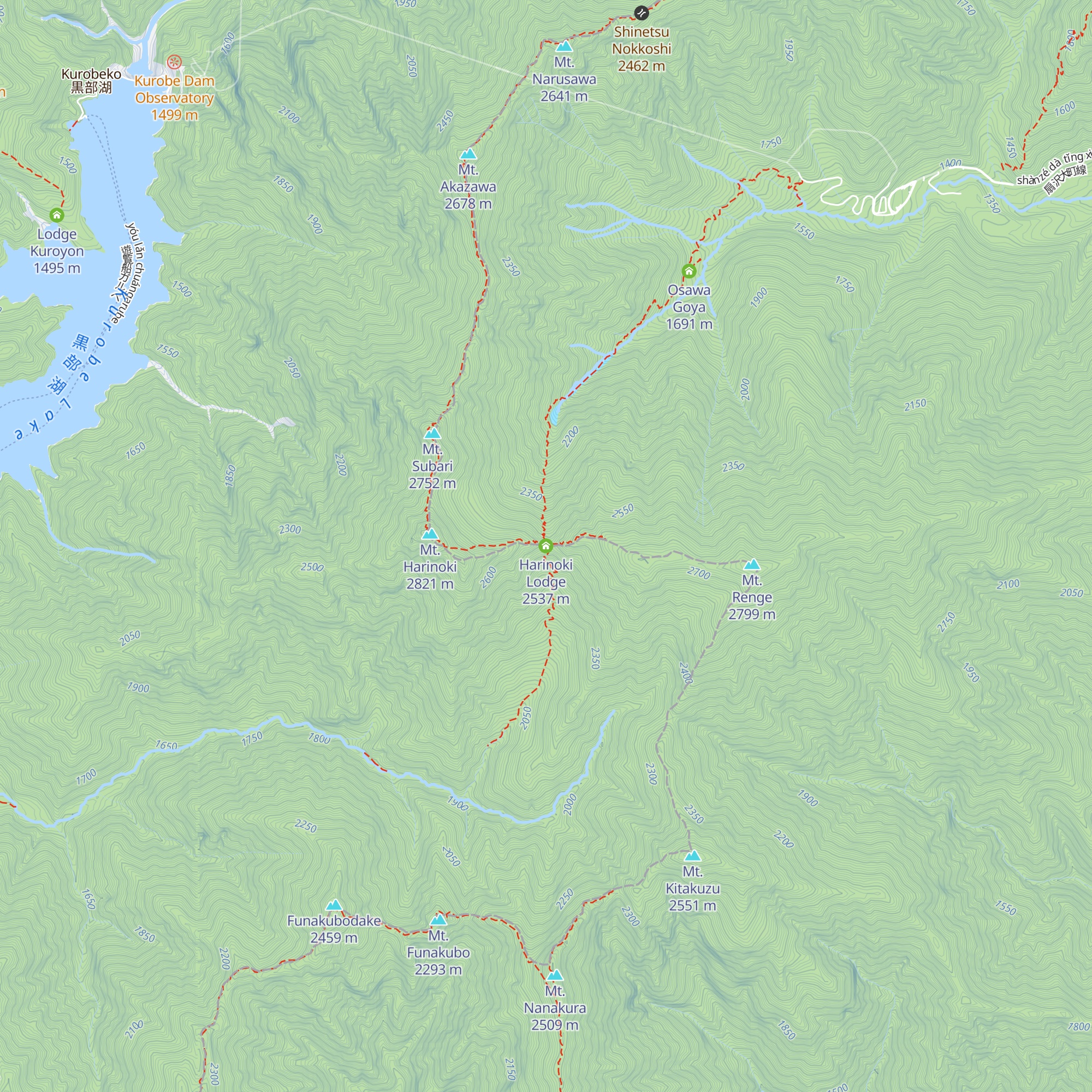 Harinoki Lodge map