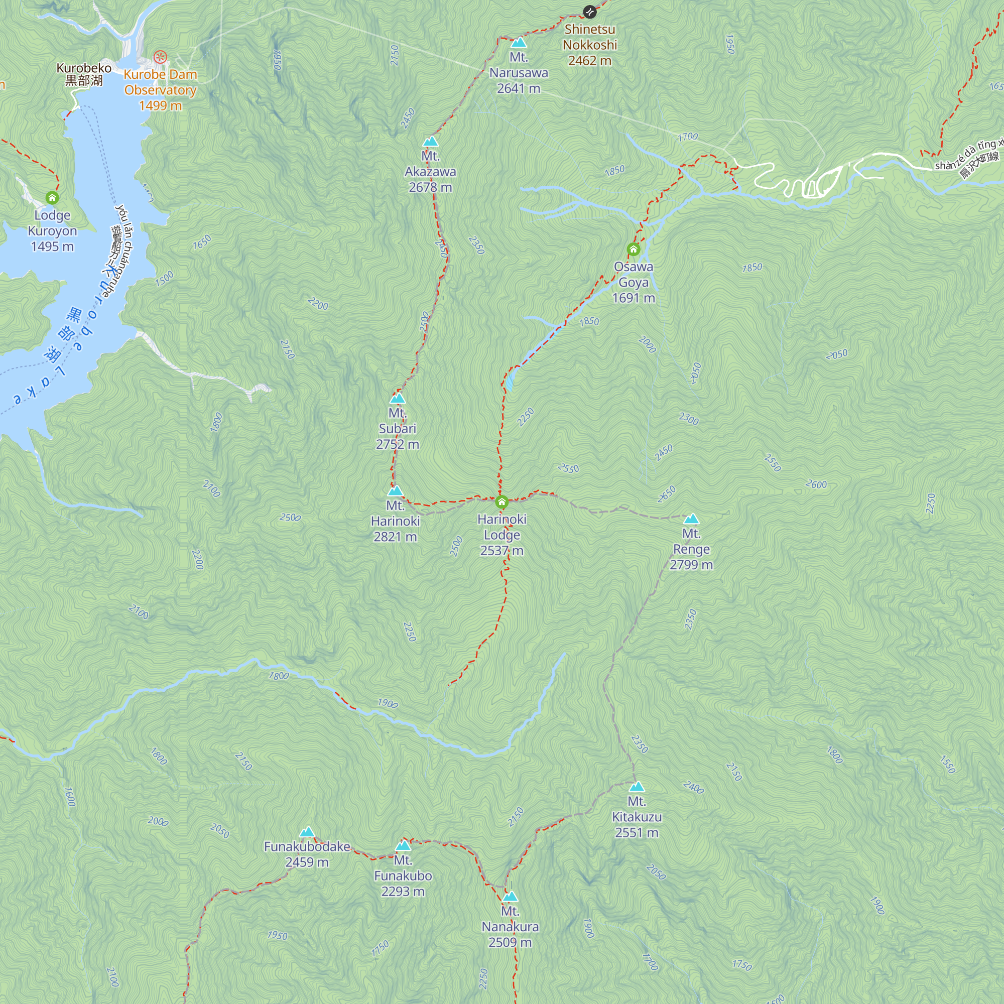 Harinoki Lodge map