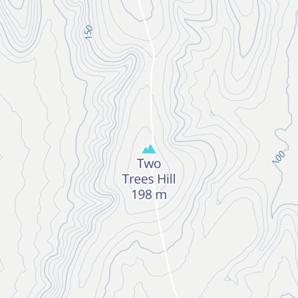 Map of Two Trees Hill