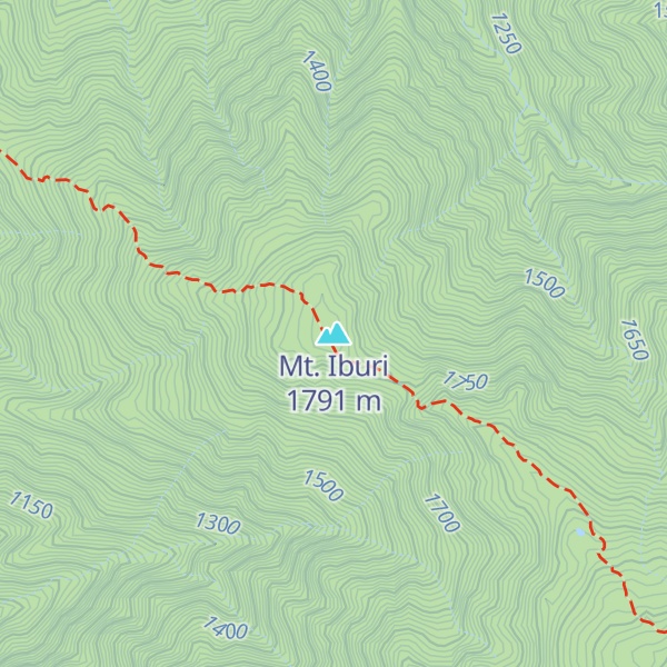 Map of Mt. Iburi