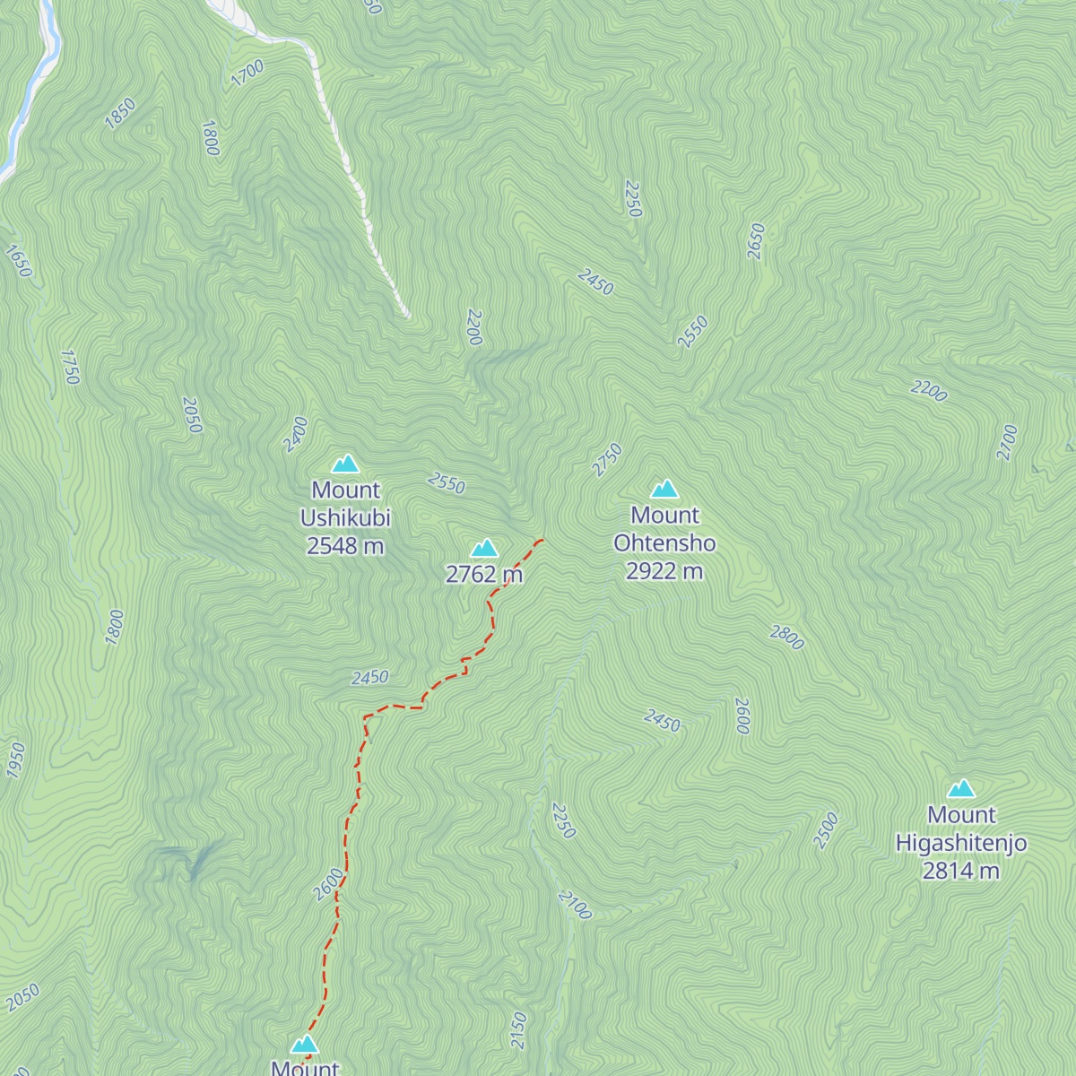 Otenjo Hutte map
