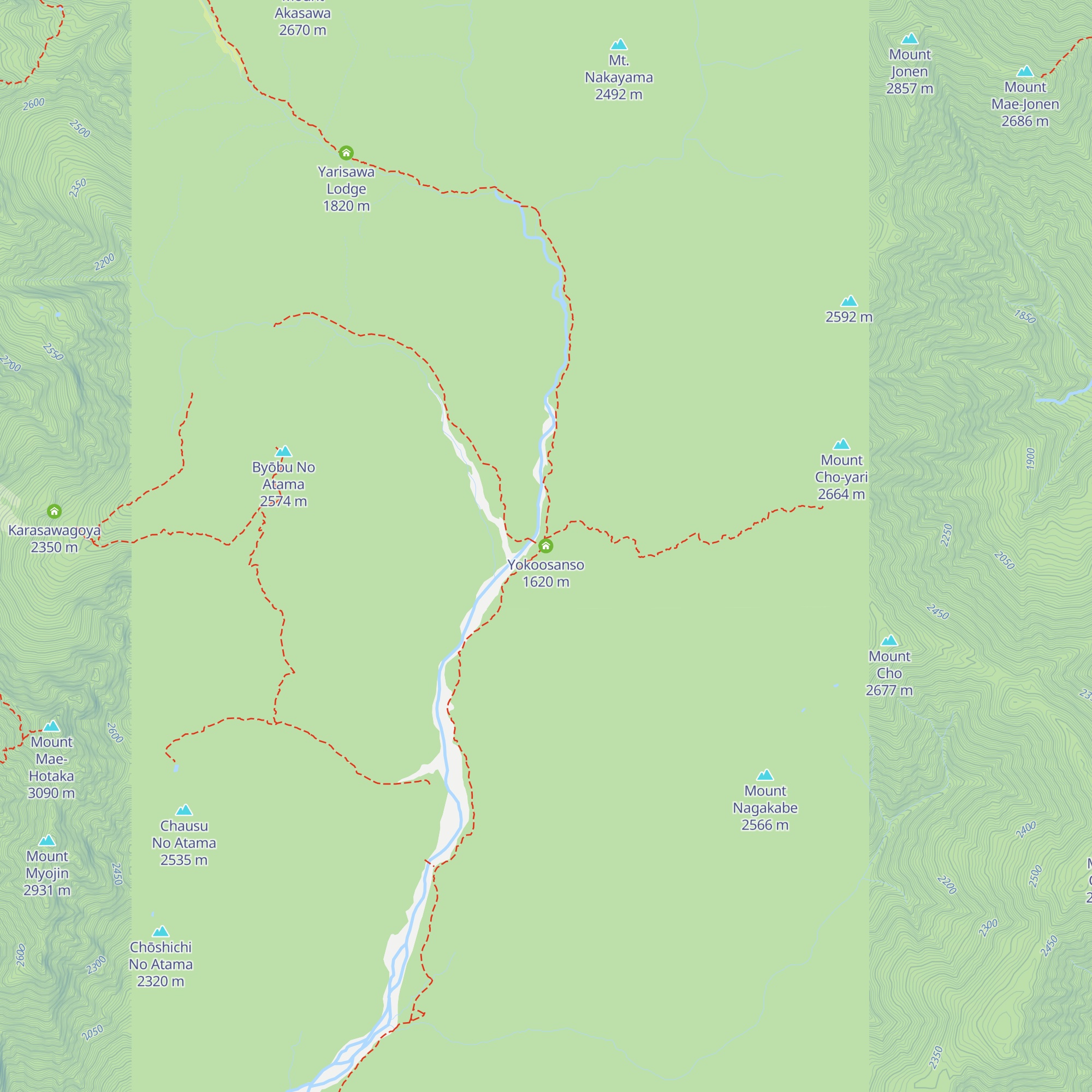 Yokoosanso map