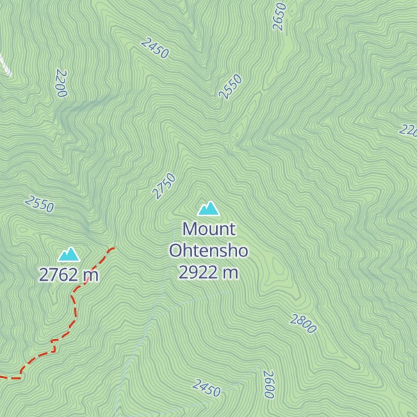 Map of Mount Ohtensho