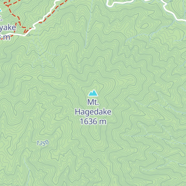 Map of Mt. Hagedake