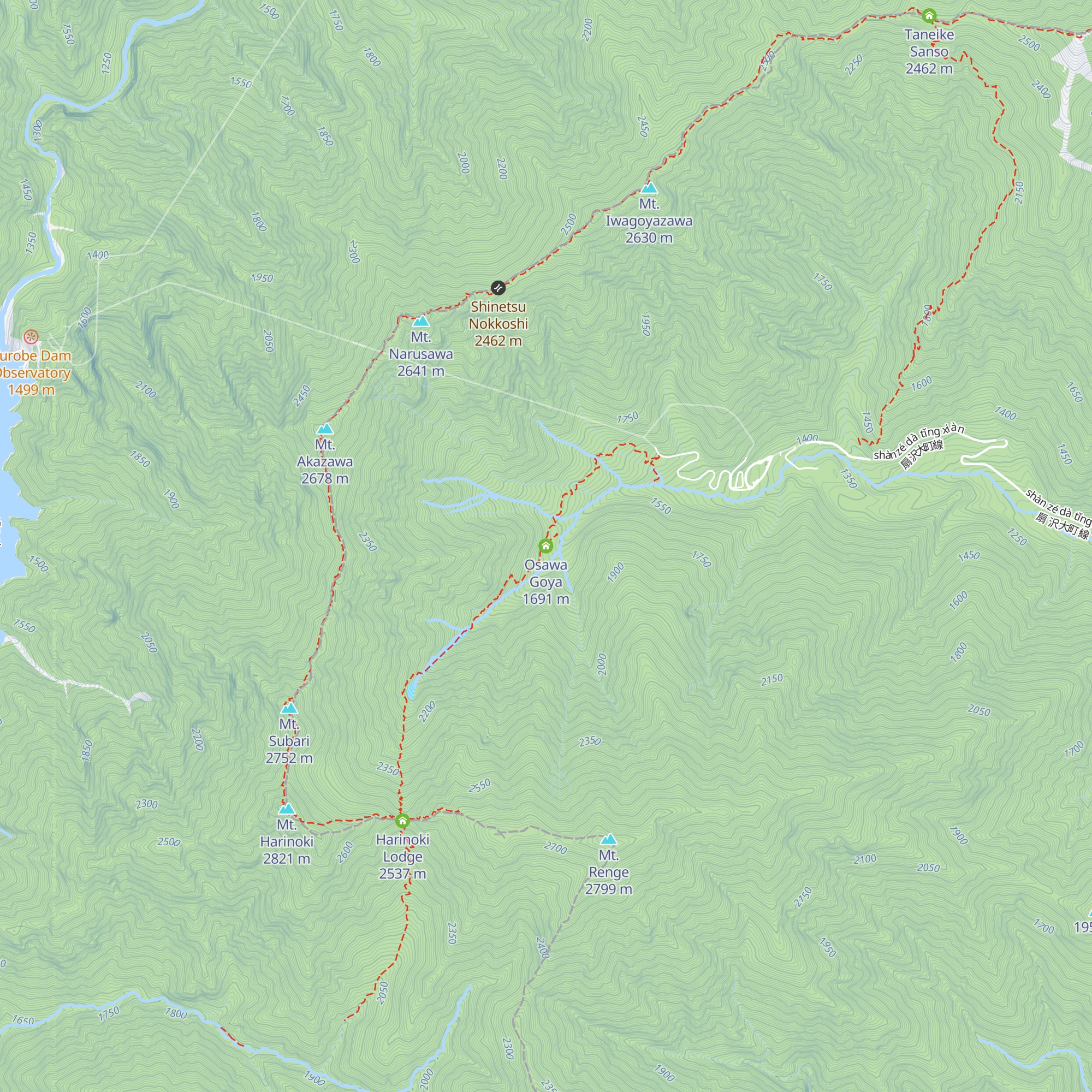 Osawa Goya map