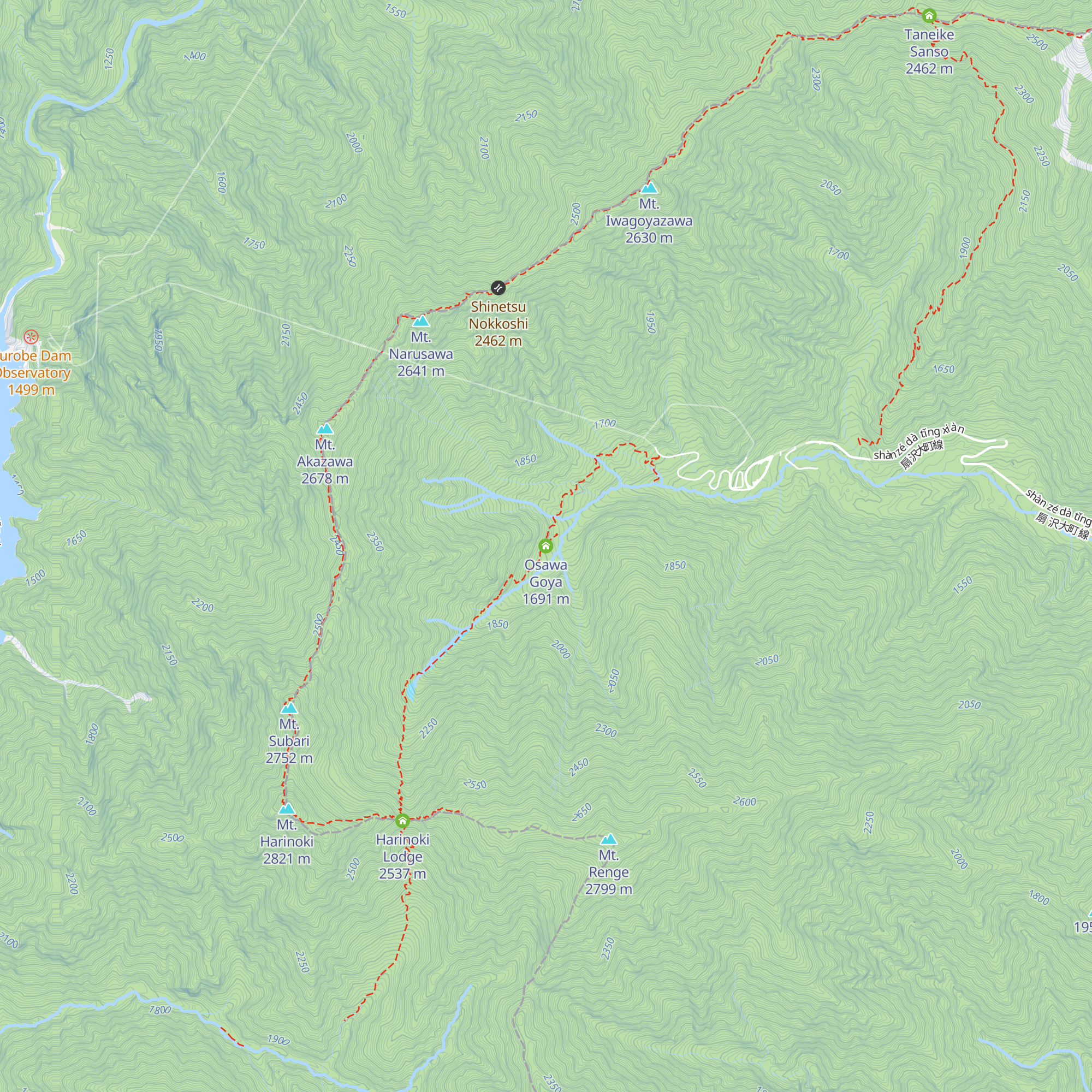Osawa Goya map