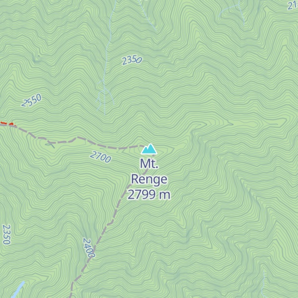 Map of Mt. Renge