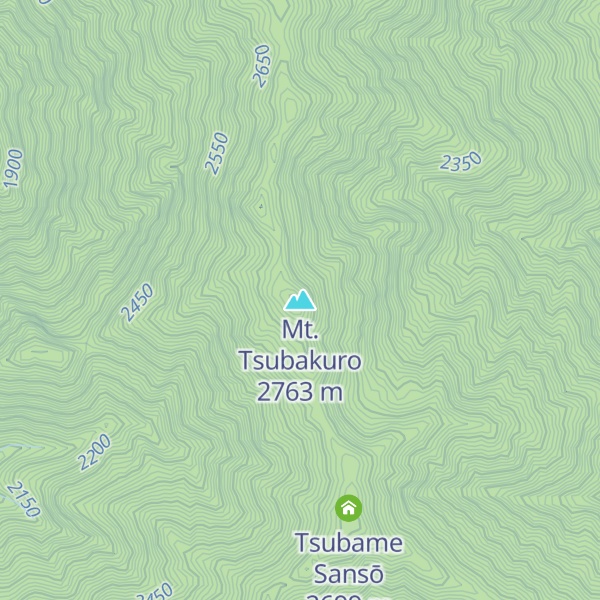 Map of Mt. Tsubakuro