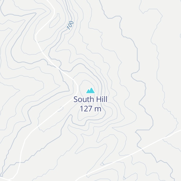 Map of South Hill