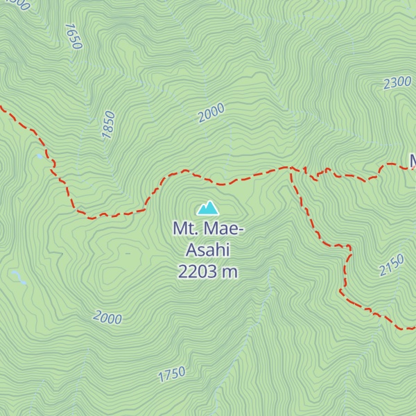 Map of Mt. Mae-Asahi