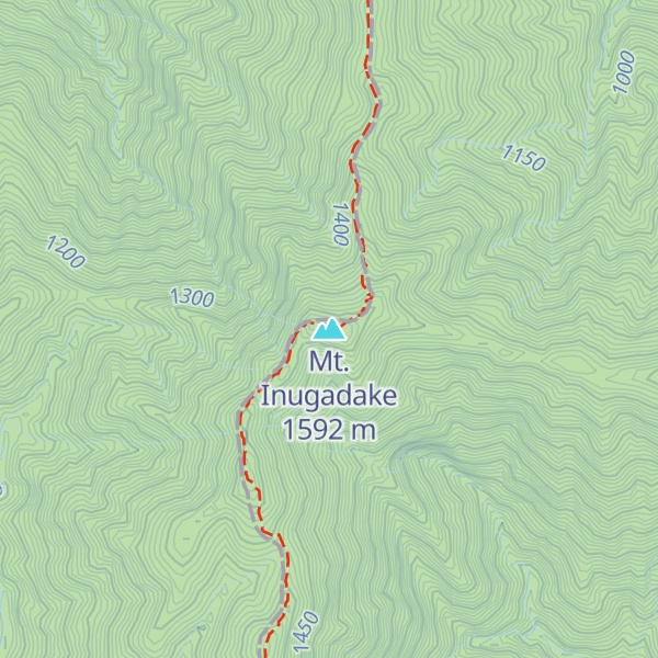 Map of Mt. Inugadake