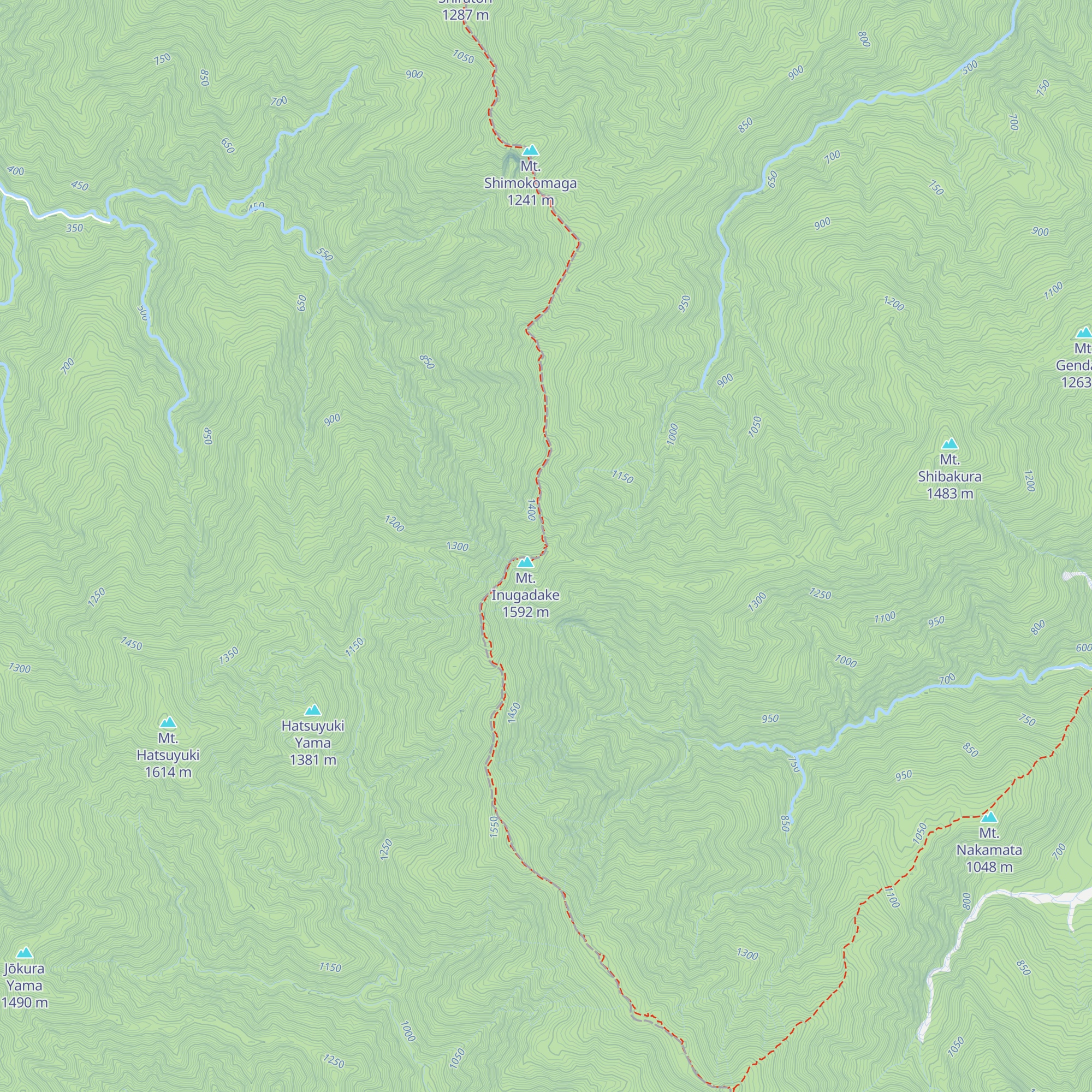 Tsugami-sanso map