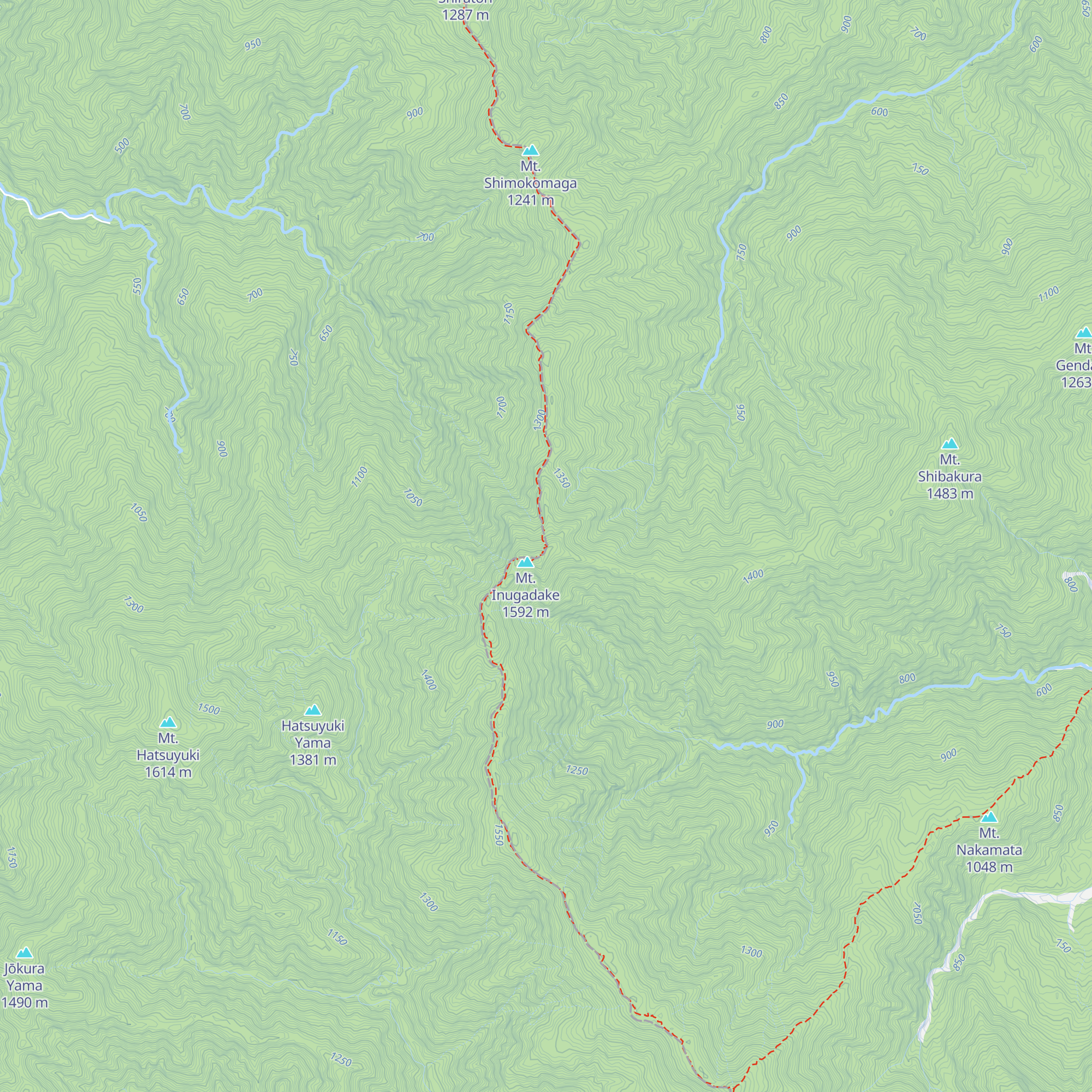 Tsugami-sanso map