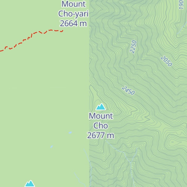 Map of Chogatake Hut