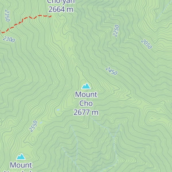 Map of Mount Cho