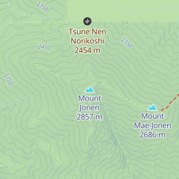 Map of Mount Jonen