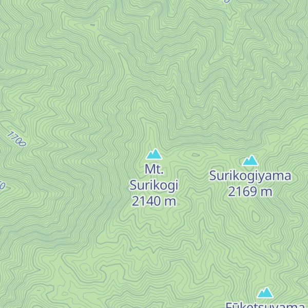 Map of Mt. Surikogi
