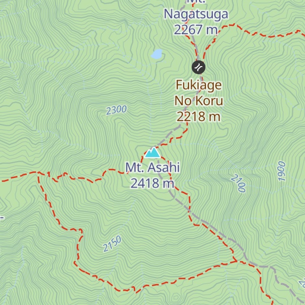 Map of Mt. Asahi