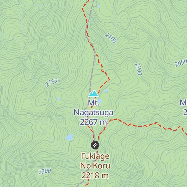 Map of Mt. Nagatsuga