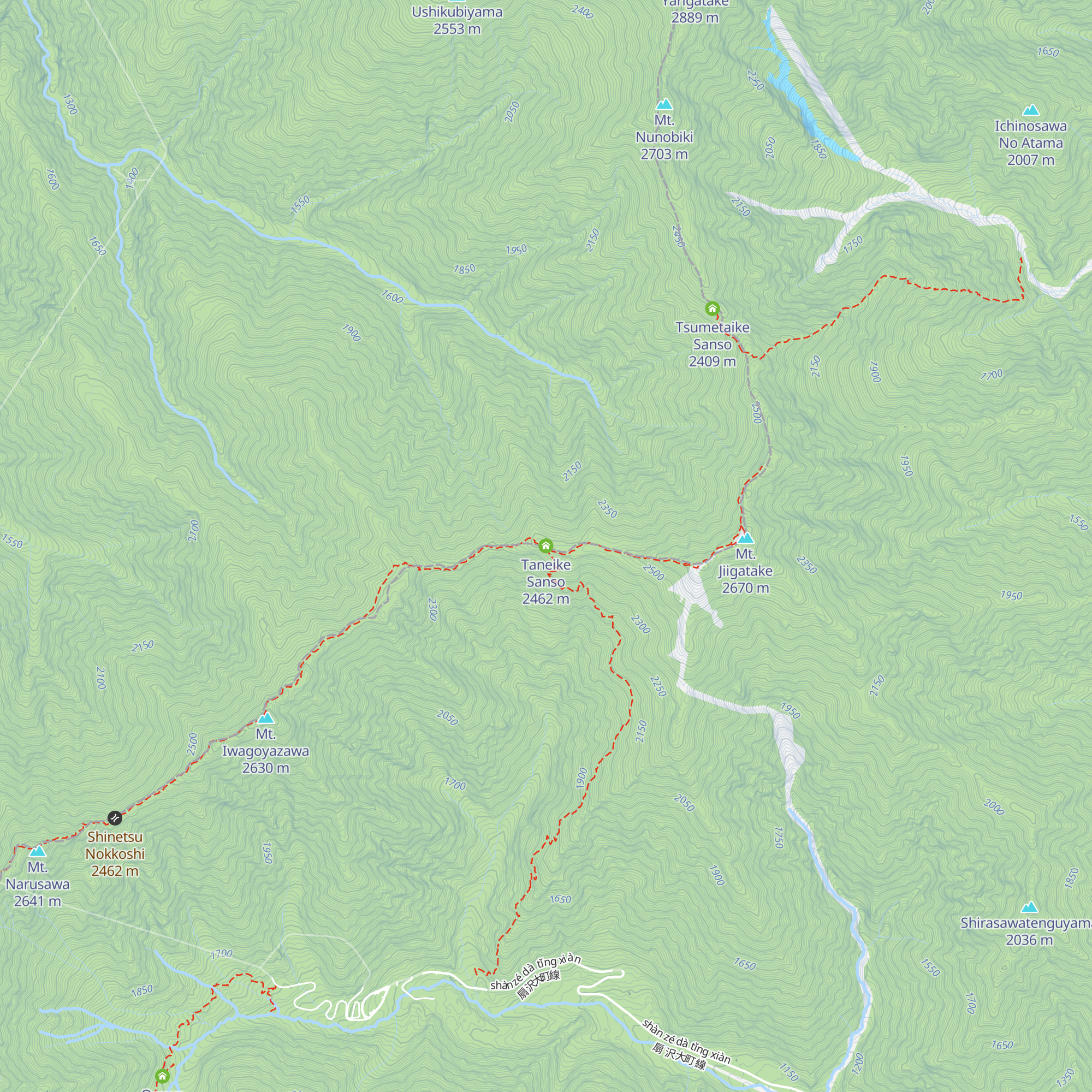 Taneike Sanso map
